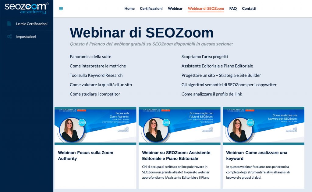 SeoZoom Academy